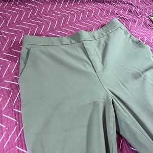 Banana Republic Size 8 Hayden Pant Olive Green Petite Elastic Waist